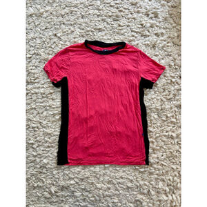 Boys Kickee Kids Neon red & Black Short Sleeve Tee M Bamboo